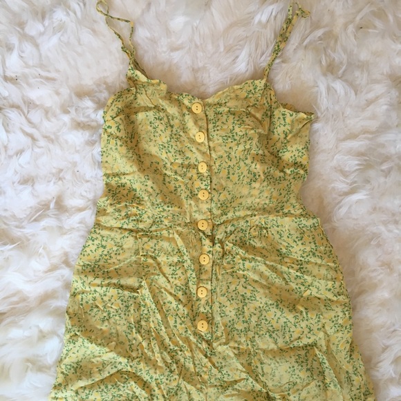 Urban Outfitters Other - NWOT Urban Outfitters Yellow Floral Romper